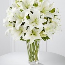 Bouquet of white lilies