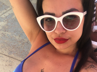 Blue bikini