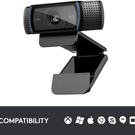 Logitech C920 HD Pro Webcam, Full HD 1080pixel/30fps