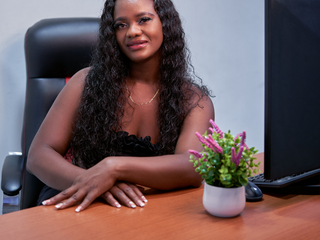 In the office