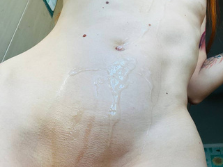 Немного спермы на мне (sperm on body)