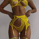Yellow lingerie