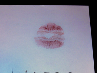 a kiss in a letter