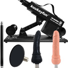 Thrusting Sex Machine, Automatic Dildo Machine for Women and Men, Adjustable Adult Sex Toys with Attachments (5 Piece Set)