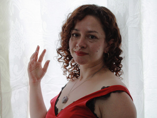 In red