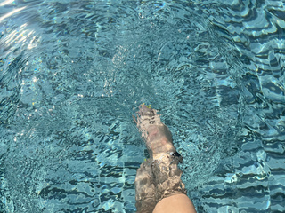 in swimming pool