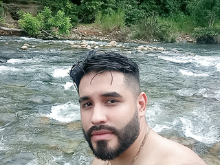 Karim in the river