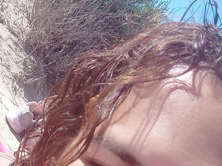 En la playa