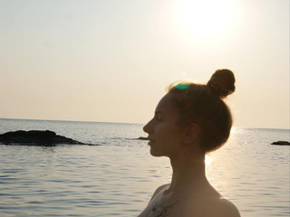 dawn on the sea