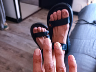 Manicure and pedicure