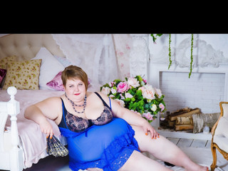 in blue