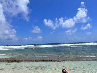On the beach
