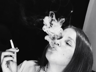 Smoking in black and white