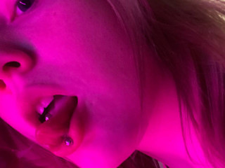 Neon photoset with Mr Dildo