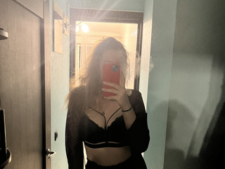 In black