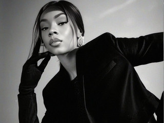black and white