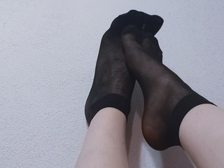 Black Nylon Socks