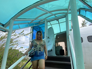 outside