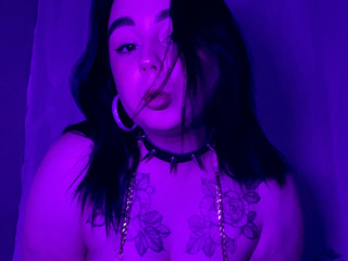 purple neon in bathroom 3
