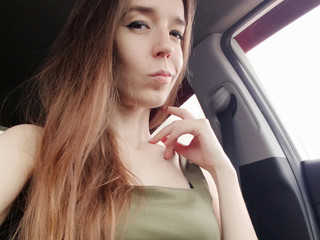 Girl in the car
