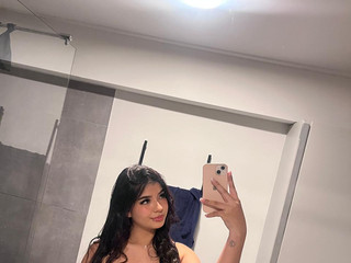 a girl coquette and delicate
