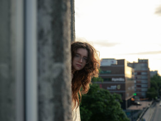 next door
