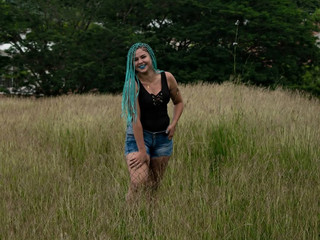 Blue hair