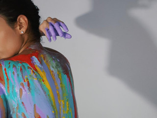 Sexy body paint 🌸