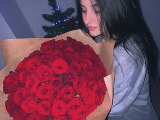 With flowers