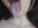 Drooling on the tongue