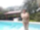 Naked in the pool