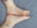 Feet with oil Ruby