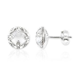 THOMAS SABO EAR STUDS PURITY OF LOTOS 