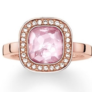 THOMAS SABO SOLITAIRE RING "PINK COSMO"