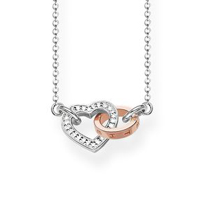 THOMAS SABO NECKLACE TOGETHER HEART DIAMOND