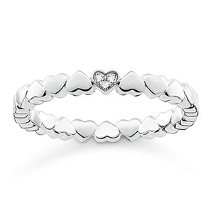 THOMAS SABO RING HEARTS SILVER