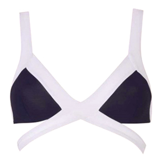 Agent Provocateur Mazzy Bikini Top White And Black
