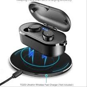 TOZO T10 Bluetooth 5.0 Wireless Earbuds with Wireless Charging Case IPX8 Waterproof TWS Stereo Headphones in-Ear Built-in Mic Headset Premium Sound with Deep Bass for Sport Gray