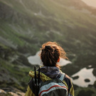 Hiking in the mountains/Поход в горы