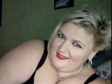 Lana (45, White Cam Girl) performing blowjob.