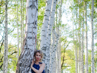 Walk in the spring forest