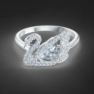 SWAROVSKI DANCING SWAN RING