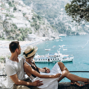 On a romantic trip