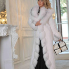 Long fur coat on the way out