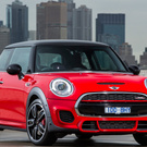 Red Mini cooper car