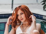 Aphrir (21, Hispanic Cam Girl) performing deepthroat.