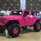 Jeep Wrangler Unlimited in Pink