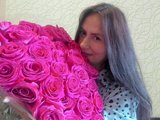 Angelaladi (49, White Cam Girl) performing deepthroat.