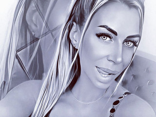 black and white