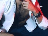 Deckard Webb (27, White Cam Boy) performing cumshot.